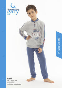 PIGIAMA BAMBINO M/L N30085 Tellini S.r.l. Ingrosso Abbigliamento